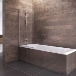 Schulte Badewannenfaltwand Berlin 120x70 Cm Alu Natur