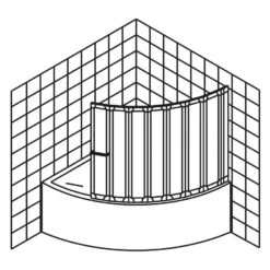 Schulte Komfort VII Badewannenaufsatz 7-teilig -Schulte 91 3