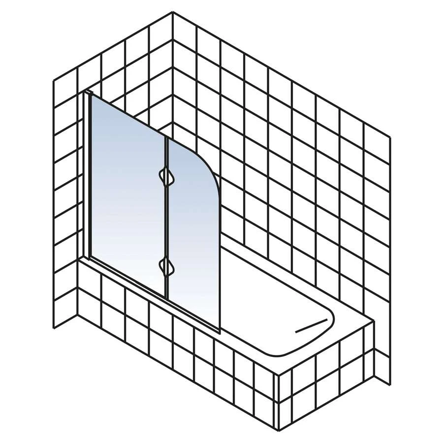 Duschmeister 304 Badewannenaufsatz 2-teilig 2 Duschmeister 304 Badewannenaufsatz 2-teilig – Bild 2