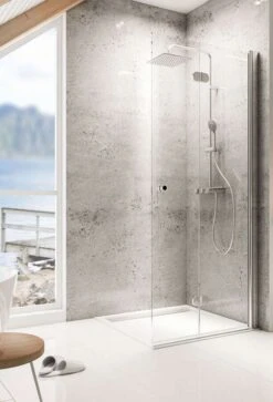 Schulte Garant Duschwand Walk In Drehfalttür
