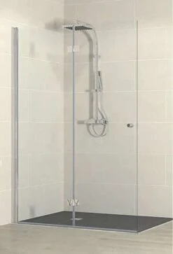 Schulte Garant Duschwand Walk In Drehfalttür -Schulte 9542 4