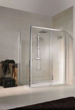 Schulte Kristall Trend Gleittür 2-teilig Für Seitenwand 8 Mm Softclose