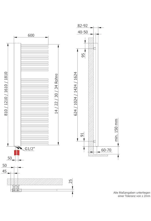 Schulte Badheizkörper Bologna, Version Rechts 8 Schulte Badheizkörper Bologna, Version Rechts – Bild 8