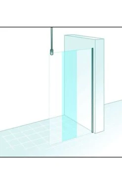 Schulte MasterClass Duschwand Walk In 6 Mm Mit Deckenstrebe -Schulte 9935 2