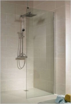 Schulte MasterClass Duschwand Walk In 8 Mm Mit Deckenstrebe